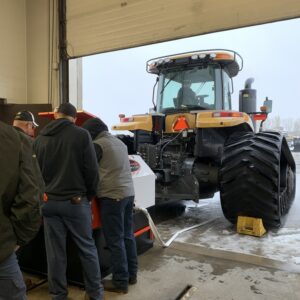 DT843 tractor pto dynamometer testing a Challenger MT875E