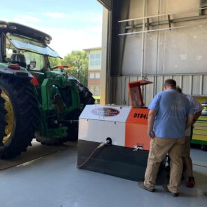 Tractor pto dynamometer installed in Arkansas State