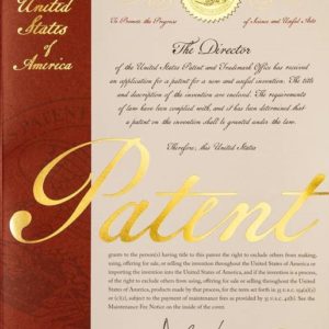 Patent Letter issued to Aaron Warsaw